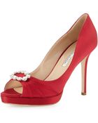 Oscar de la Renta Lady Sha Satin Pump - Lyst