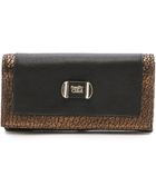 See By Chloé Mina Flat Wallet With Flap - Black - Lyst