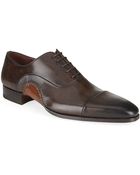 Magnanni Curve Stitch Leather Oxford - Lyst