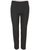 Chloé Cropped Wool Twill Trousers - Lyst