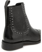 Mango Studded Leather Ankle Boots - Lyst