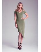Bebe Asymmetric Dress - Lyst