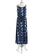 Calvin Klein Blouson Maxi Dress - Lyst