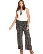 American Rag Plus Size Printed Wide-Leg Soft Pants - Lyst