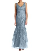 Theia Layered Silk Organza Gown - Lyst