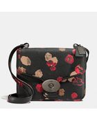 Coach Page Shoulder Bag In Floral Print Leather - Lyst