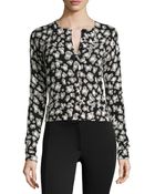 Diane von Furstenberg Wool-Blend Spotted Sweater - Lyst