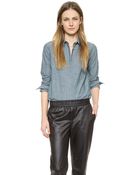 Madewell Chambray Shirt - Chambray - Lyst