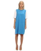 Love Moschino Crepe Dress with Trompe Loiel Bow - Lyst