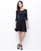 Ann Taylor Petite Embellished Flare Sweater Dress - Lyst