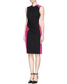 Alexander Wang Colourblock Twist Drape Dress - Lyst