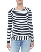 Marc By Marc Jacobs Yuni Striped Ponte Top - Lyst