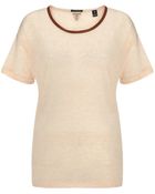 Maison Scotch Embroidered Neppy T-Shirt - Lyst