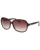 Calvin Klein Women'S Round Havana Sunglasses - Lyst
