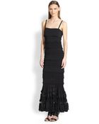 Jean Paul Gaultier Tiered Maxi Dress - Lyst
