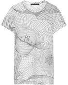 Christopher Kane Printed Cotton T-Shirt - Lyst