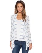 Stateside Stripe Drape Cardigan - Lyst