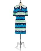 Donna Morgan Patterned Shift Dress - Lyst
