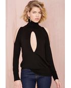 Nasty Gal Cut It Out Top - Lyst