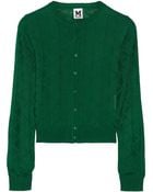 M Missoni Patterned Woolblend Cardigan - Lyst