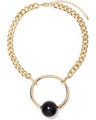 Nasty Gal Ring My Ball Necklace - Lyst