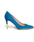 J.Crew Everly Suede Metallictrim Pumps - Lyst
