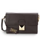Badgley Mischka Finnie Leather Convertible Flap Shoulder Bag - Lyst