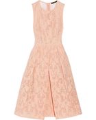 Tibi Cotton-Blend Jacquard Dress - Lyst