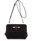 Jason Wu Studded Calf Hair Crossbody Bag - Lyst