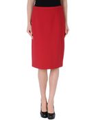 Prada Knee Length Skirt - Lyst