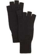 Portolano Fingerless Soft Knit Gloves - Lyst