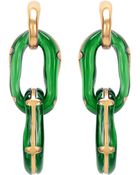 Oscar de la Renta Resin Link Clip-On Earrings - Lyst