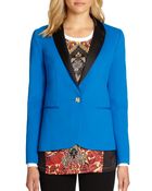 Just Cavalli Contrast Ponte Blazer - Lyst