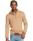 Polo Ralph Lauren Cotton Half-Zip Sweater - Lyst