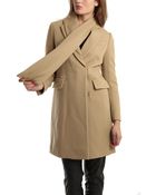 3.1 Phillip Lim Detachable Scarf Single Breasted Wool Coat - Lyst