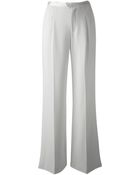 Haute Hippie Flared Crepe Trousers - Lyst