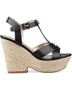Marc Fisher Malek Tstrap Platform Wedge Sandals - Lyst
