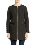 Jones New York Quilted Walker Coat - Lyst