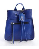 Olivia Harris Blueberry Leather Small Backpack - Lyst