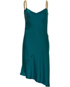 Versace Silk Dress In Emerald Green - Lyst