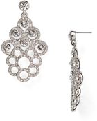 Carolee Openwork Flower Drop Earrings - Lyst