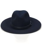 Rag & Bone Navy Wide Brim Fedora - Lyst