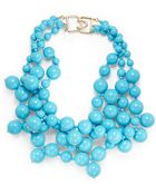 Kenneth Jay Lane Bead Cluster Necklace - Lyst