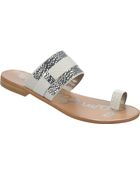 Sam Edelman Carnie Leather And Metal Slide Sandals - Lyst