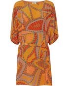 Issa Printed Silk Mini Dress - Lyst