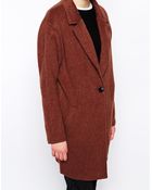Libertine-libertine Hawk Coat In Burnt Orange Wool - Lyst