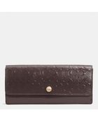 Coach Soft Wallet in Logo Embossed Patent Leather - Lyst