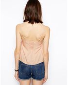 Asos Tall Cami With Pretty Lace Inserts - Lyst