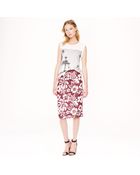 J.Crew Collection Tropical Sequin Pencil Skirt - Lyst