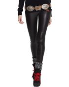Polo Ralph Lauren Stretch-Leather Skinny Pants - Lyst